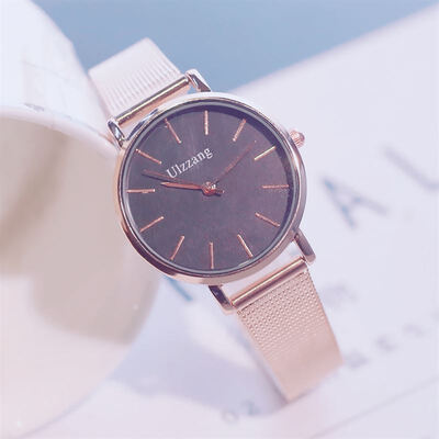 Explosion models ladies net belt watch geneva small fresh steel belt watch female models
Explosion models ladies net belt watch geneva small fresh steel belt watch female models