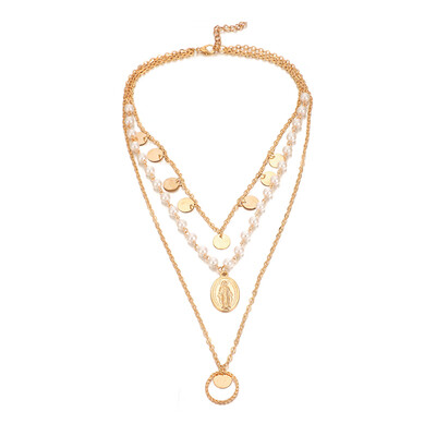 Tocona Chamrs Virgin Mary Pendant Necklace Women Gold Chain Wafer Pearl Stone Hollow Geometric Women Jewelry Wholesale 8022
Tocona Chamrs Virgin Mary Pendant Necklace Women Gold Chain Wafer Pearl Stone Hollow Geometric Women Jewelry Wholesale 8022
