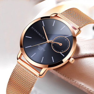 RM Womens Ladies Watch Stainless Steel Rose Gold Watches Quartz Wrist Watch