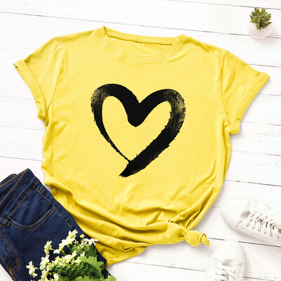 Oversized Cotton T shirt Women Summer Round Neck Short Sleeve Lover Hearted T-shirt Harajuku Couple Tops
Oversized Cotton T shirt Women Summer Round Neck Short Sleeve Lover Hearted T-shirt Harajuku Couple Tops