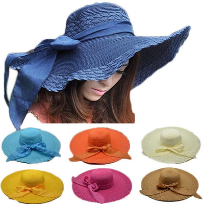 New Summer Women Straw Hat Wide Brim Candy Color Floppy Foldable Sun Beach Hat Headwear
New Summer Women Straw Hat Wide Brim Candy Color Floppy Foldable Sun Beach Hat Headwear