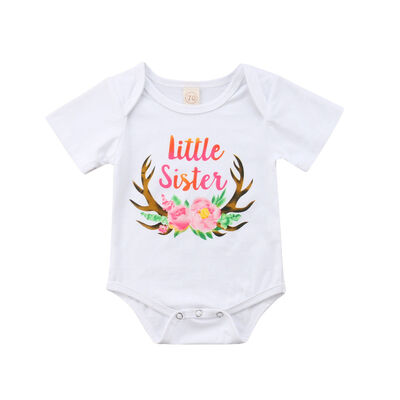 US Kids Baby Girls Matching Big Little Sister Romper T shirt Outfits Clothes 
US Kids Baby Girls Matching Big Little Sister Romper T shirt Outfits Clothes
