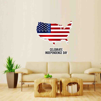 Gobestart Independence Day July 4 Vinyl DIY Wall Sticker Decals Home Decor Bedroom