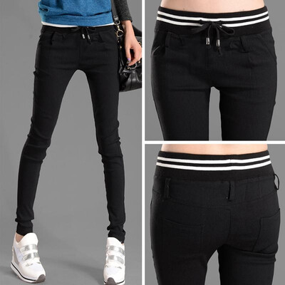 New Fashion Women Casual Pants Elastic Waist Drawstring Slim Pencil Pants Trousers BlackWhite
New Fashion Women Casual Pants Elastic Waist Drawstring Slim Pencil Pants Trousers BlackWhite