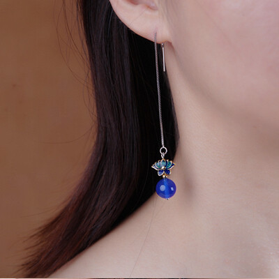 Fashion ear wire long temperament agate cloisonne earrings ethnic style small fresh simple earrings
Fashion ear wire long temperament agate cloisonne earrings ethnic style small fresh simple earrings