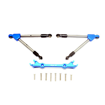 Siaonvr Upgrade Part Aluminum Front Tie Rods with Stabilizer For Traxxas Rustler 4X4 VXL