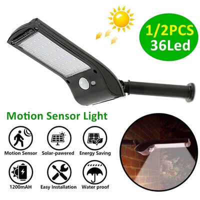 12PCS Solar Wall Lights OutdoorWaterproof 36 LED Wall Lights Solar Powered Motion Sensor Lamp with Mounting Pole
12PCS Solar Wall Lights OutdoorWaterproof 36 LED Wall Lights Solar Powered Motion Sensor Lamp with Mounting Pole