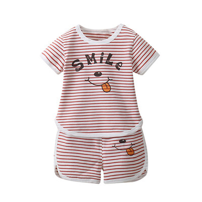 Summer Sport Set Clothing for Boys Adorable Stripe Letter Print Short Sleeve T-Shirt Blouse Shorts Casual Sportswear
Summer Sport Set Clothing for Boys Adorable Stripe Letter Print Short Sleeve T-Shirt Blouse Shorts Casual Sportswear