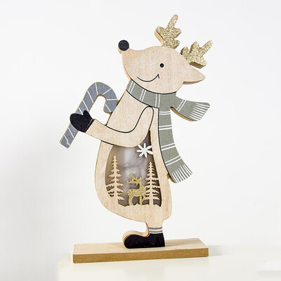 New Christmas Decorations Painted Christmas Elk Lamp Board Wooden Santa Claus Snowman
New Christmas Decorations Painted Christmas Elk Lamp Board Wooden Santa Claus Snowman