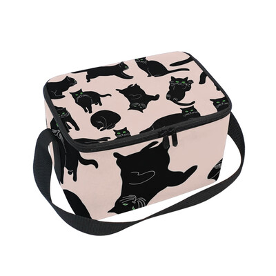 ALAZA Insulated Lunch Box Cat Pink Blackground Lunch Bag for Men Women Portable Tote Bag Cooler Bag
ALAZA Insulated Lunch Box Cat Pink Blackground Lunch Bag for Men Women Portable Tote Bag Cooler Bag