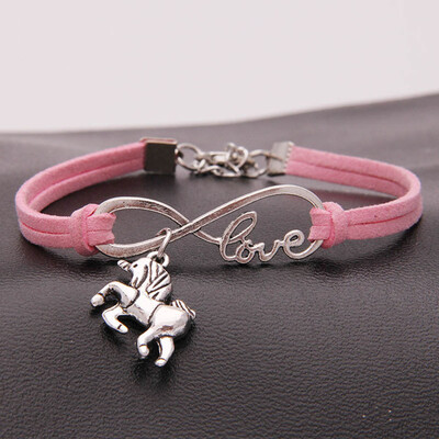 New Vintage Cute Animals Antique Silver Lucky Horse Charms Infinity Love Leather Bracelet for Women Gifts Accessories
New Vintage Cute Animals Antique Silver Lucky Horse Charms Infinity Love Leather Bracelet for Women Gifts Accessories