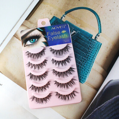 〖Follure〗5 Pairs Thick Long Cross Party False Eyelashes Black Band Fake Eye Lashes 
〖Follure〗5 Pairs Thick Long Cross Party False Eyelashes Black Band Fake Eye Lashes