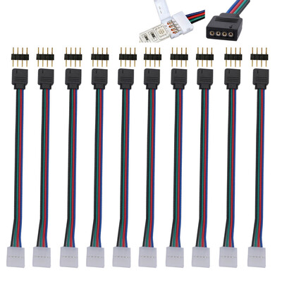 Siaonvr 10 Pcs 10mm 4 Pin Male Female PCB Connector Cable For RGB 5050 3528 LED Strips
Siaonvr 10 Pcs 10mm 4 Pin Male Female PCB Connector Cable For RGB 5050 3528 LED Strips