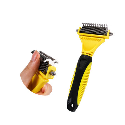 Stainless Pet Cat Dog Comb Brush Double-sided Dematting Rake Professional Large Dogs Open Knot Rake Pet Grooming Tool
Stainless Pet Cat Dog Comb Brush Double-sided Dematting Rake Professional Large Dogs Open Knot Rake Pet Grooming Tool