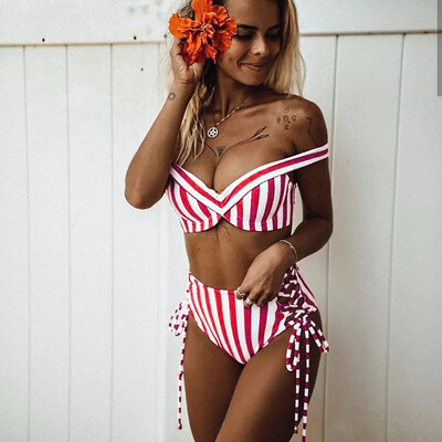 Roseonmyhand Womens Bikini Stripe Set Swimsuit Two Piece Filled Bra Swimwear Beachwear
Roseonmyhand Womens Bikini Stripe Set Swimsuit Two Piece Filled Bra Swimwear Beachwear
