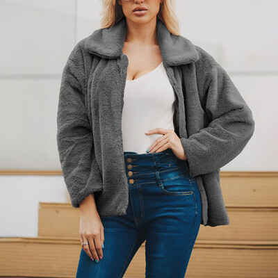 Womens Winter Warm Fluffy Plush Coats Long Sleeve Lapel Button Jackets Overcoats
Womens Winter Warm Fluffy Plush Coats Long Sleeve Lapel Button Jackets Overcoats