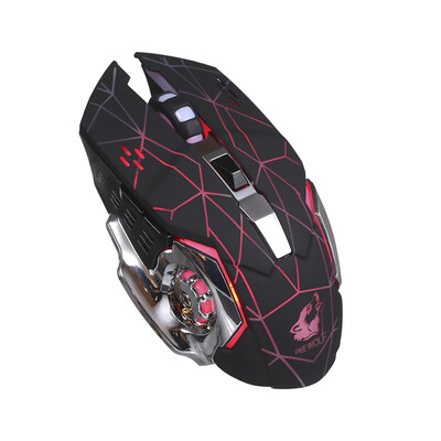 Free Wolf Wireless Gaming Mouse 2400DPI 7 Breathing Lights Adjustable DPI Mice with 24G&10m33ft Long Transmission Noiseless
Free Wolf Wireless Gaming Mouse 2400DPI 7 Breathing Lights Adjustable DPI Mice with 24G&10m33ft Long Transmission Noiseless