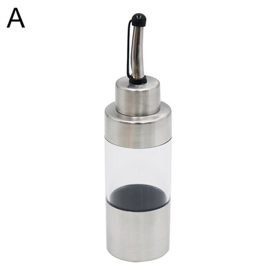 150ml Stainless Steel Seasoning Pot Oil Vinegar Cruet Bottle Visible Content