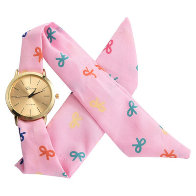 Fashion casual ladies cloth table small fresh simple watch spot