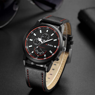 Gobestart Fashion Casual Business Mens Alloy Three Eye Dial Leather Belt Quartz Watch
Gobestart Fashion Casual Business Mens Alloy Three Eye Dial Leather Belt Quartz Watch