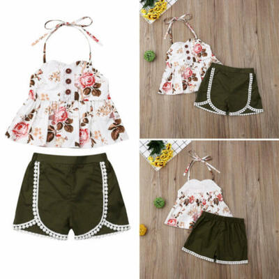 US Infants Kid Baby Girls Flower Tops Shorts Pants 2PCS Outfits Summer Clothes
US Infants Kid Baby Girls Flower Tops Shorts Pants 2PCS Outfits Summer Clothes