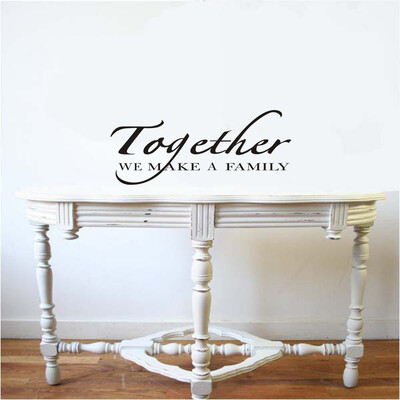 〖Follure〗Together We Make A Family English Word Wall Stickers Decal Vinyl Art Mural Decor
〖Follure〗Together We Make A Family English Word Wall Stickers Decal Vinyl Art Mural Decor