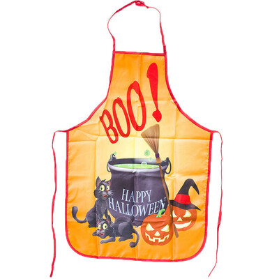 Halloween Theme Witch Pumpkin Skull Pattern Kitchen Apron High-quality Durable Waterproof Apron Household Festival Decor Apron
Halloween Theme Witch Pumpkin Skull Pattern Kitchen Apron High-quality Durable Waterproof Apron Household Festival Decor Apron