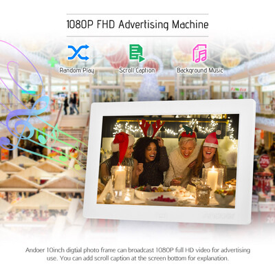 Andoer 10inch Digital Photo Frame Full View IPS Screen 1080P Advertising Machine 1200 800 Resolution Support Random Play with Re
Andoer 10inch Digital Photo Frame Full View IPS Screen 1080P Advertising Machine 1200 800 Resolution Support Random Play with Re