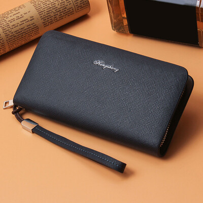 Tailored Men Long Wallet Casual Multi-function Clutch Bag Card Package Multi-card Holder