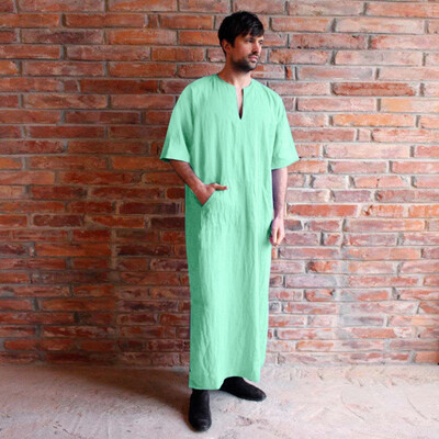 Toponeto Mens Vintage Baggy Cotton Linen Solid Short Sleeve Retro T Shirts Tops Robe
Toponeto Mens Vintage Baggy Cotton Linen Solid Short Sleeve Retro T Shirts Tops Robe