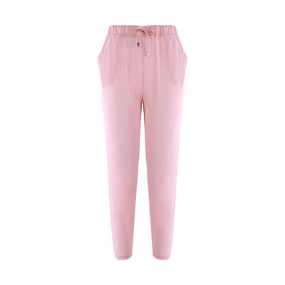 Fashion Women Chiffon Harem Pants Drawstring Elastic Waist Casual Trousers