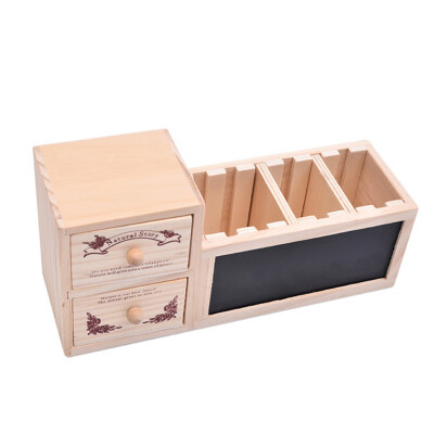 Multifunctional Wooden Office Organizer with Drawer Pencil Holder Blackboard Message Board Penholder
Multifunctional Wooden Office Organizer with Drawer Pencil Holder Blackboard Message Board Penholder
