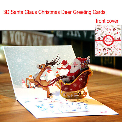 〖Follure〗3D Pop Up Card Santa Claus Christmas Deer Holiday Merry Christmas Greeting Cards
〖Follure〗3D Pop Up Card Santa Claus Christmas Deer Holiday Merry Christmas Greeting Cards