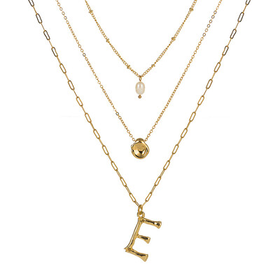 Natural Pearl Beads Fashion 26 Letter Necklaces Pendants alphabet Gold Color Choker Initial Necklace Women Girl Jewelry Collier
Natural Pearl Beads Fashion 26 Letter Necklaces Pendants alphabet Gold Color Choker Initial Necklace Women Girl Jewelry Collier