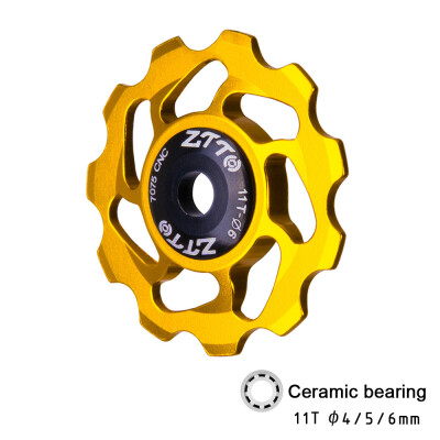 ZTTO 11T MTB Bicycle Rear Derailleur Jockey Wheel Ceramic Bearing Pulley CNC Road Bike Guide Roller Idler 4mm 5mm 6mm
ZTTO 11T MTB Bicycle Rear Derailleur Jockey Wheel Ceramic Bearing Pulley CNC Road Bike Guide Roller Idler 4mm 5mm 6mm