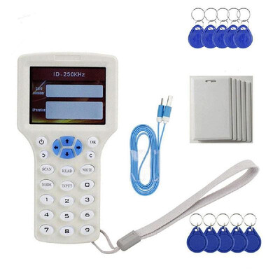 RFID NFC Card Copier Reader Writer Duplicator 10 Frequency Programmer for IC Cards&All 125KHz Cards
RFID NFC Card Copier Reader Writer Duplicator 10 Frequency Programmer for IC Cards&All 125KHz Cards