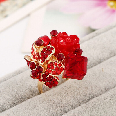 Flower Ring For Women Hot Sale Crystal Fashion Party Ring Colorful Jewelry Trendy Adjustable Womens Ring
Flower Ring For Women Hot Sale Crystal Fashion Party Ring Colorful Jewelry Trendy Adjustable Womens Ring