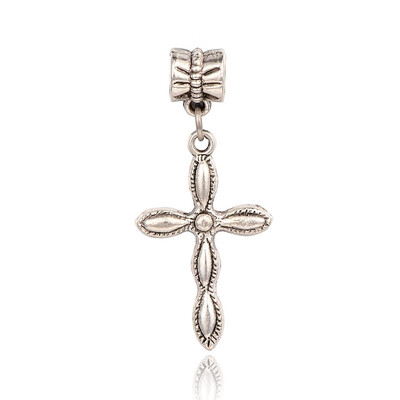 Tibetan Style Alloy European Dangle Beads Large Hole Pendants Cross Antique Silver 40mm Hole 4mm
Tibetan Style Alloy European Dangle Beads Large Hole Pendants Cross Antique Silver 40mm Hole 4mm