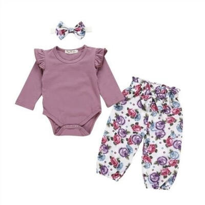 Autumn Newborn Baby Girl Flower Romper Tops Bodysuit Pants Headband Outfits Clothes Set
Autumn Newborn Baby Girl Flower Romper Tops Bodysuit Pants Headband Outfits Clothes Set