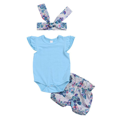 3PCS Newborn Baby Clothes Set Summer Girl Rompers Print Shorts Hair Strap Fashion Beach Girl Clothes Set Sleeveless T-shirt
3PCS Newborn Baby Clothes Set Summer Girl Rompers Print Shorts Hair Strap Fashion Beach Girl Clothes Set Sleeveless T-shirt