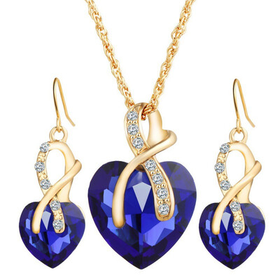 Crystal Zircon Necklaces Suit Women Heart Shape Long Pedant Necklaces Heart Shape Special Look Trendy
Crystal Zircon Necklaces Suit Women Heart Shape Long Pedant Necklaces Heart Shape Special Look Trendy