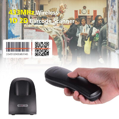 Handheld 433MHz Wireless 1D 2D Image Barcode Scanner with USB Cradle Receiver Charging Base Long Transmission Distance Bar Code Re
Handheld 433MHz Wireless 1D 2D Image Barcode Scanner with USB Cradle Receiver Charging Base Long Transmission Distance Bar Code Re