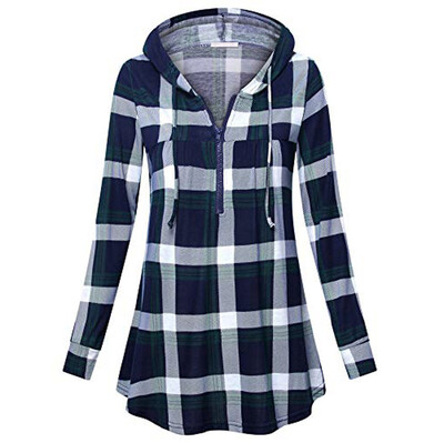 Starmoon Womens V Neck Long Sleeve Casual Pullover Plaid Hooded Sweatshirt Blouse Tops
Starmoon Womens V Neck Long Sleeve Casual Pullover Plaid Hooded Sweatshirt Blouse Tops