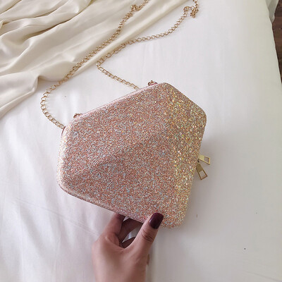 Advanced foreign gas bag personality chic sequins small bag new 2019 chain clip bag creative oblique satchel bag
Advanced foreign gas bag personality chic sequins small bag new 2019 chain clip bag creative oblique satchel bag