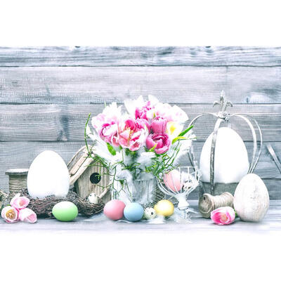 5D DIY Full Drill Diamond Painting Easter Ornament Cross Stitch Embroidery