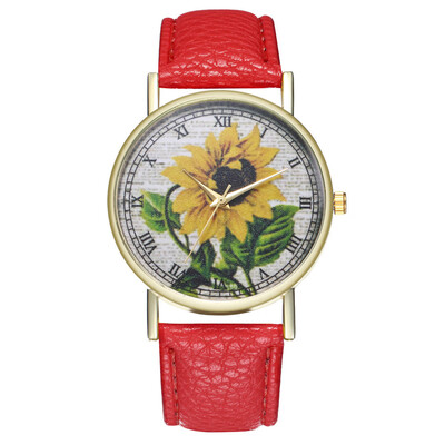 Simple Luxury PU Leather Watches Quartz Wrist Watches Sunflower Painting Women Ladies Couple Watch Clock Jewelry &Ff
Simple Luxury PU Leather Watches Quartz Wrist Watches Sunflower Painting Women Ladies Couple Watch Clock Jewelry &Ff