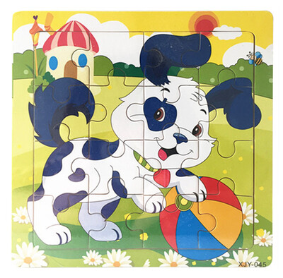Gotoamei Wooden Puzzle Educational Developmental Baby Kids Training Toy
