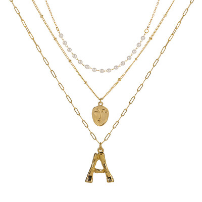 2019 New Face Coin Beads Alphabet Initial LetterPendant Necklace Female Gold Color Chain Choker Collar Necklaces for Women
2019 New Face Coin Beads Alphabet Initial LetterPendant Necklace Female Gold Color Chain Choker Collar Necklaces for Women