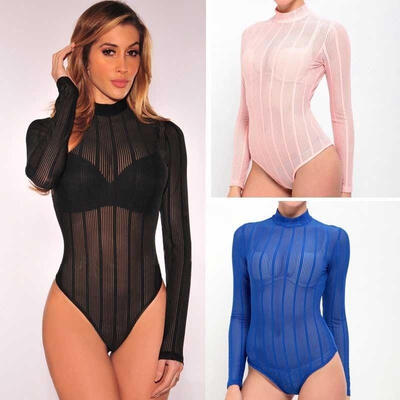 Womens Bodysuit Leotard Bodycon Floral Jumpsuit Romper Tops Blouse Bodies Sleeve
Womens Bodysuit Leotard Bodycon Floral Jumpsuit Romper Tops Blouse Bodies Sleeve