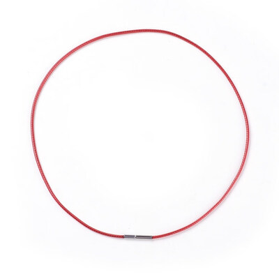 Waxed Polyester Cord Necklace Making with 304 Stainless Steel Clasps Red 2204"56cm 2mm
Waxed Polyester Cord Necklace Making with 304 Stainless Steel Clasps Red 2204"56cm 2mm